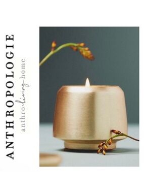 NWT Anthropologie The Gather Candle Ambered Topaz/ Small